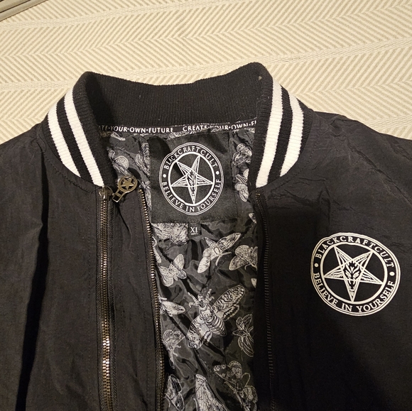 BlackCraft Create Your Own Future Double Zipper Bomber Jacket - Picture 7 of 12